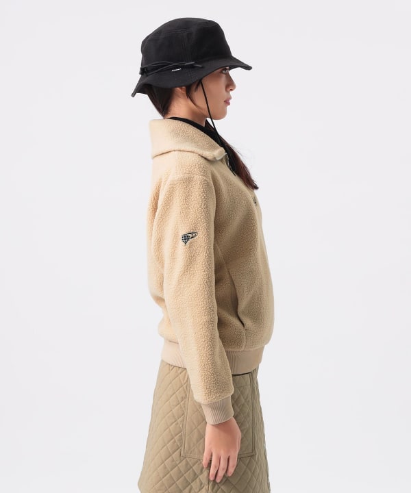 BEAMS GOLF（ビームス ゴルフ）ORANGE LABEL / ボア ハーフジップ プル