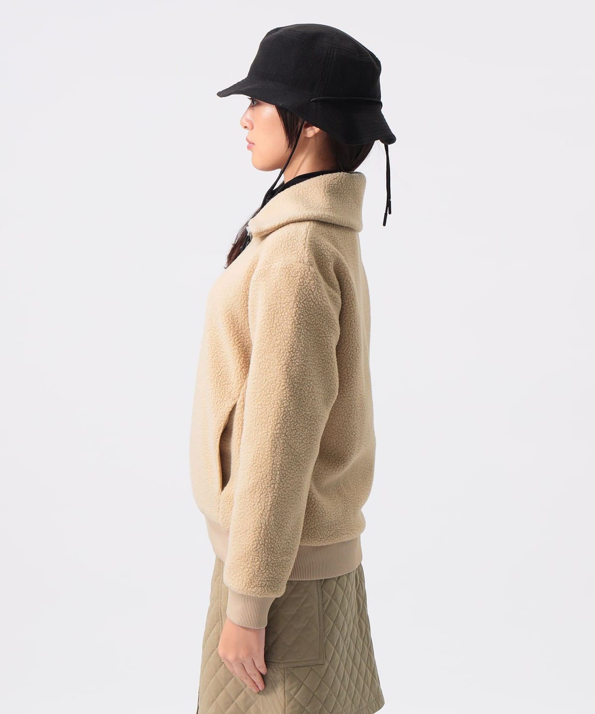 BEAMS GOLF（ビームス ゴルフ）ORANGE LABEL / ボア ハーフジップ プル