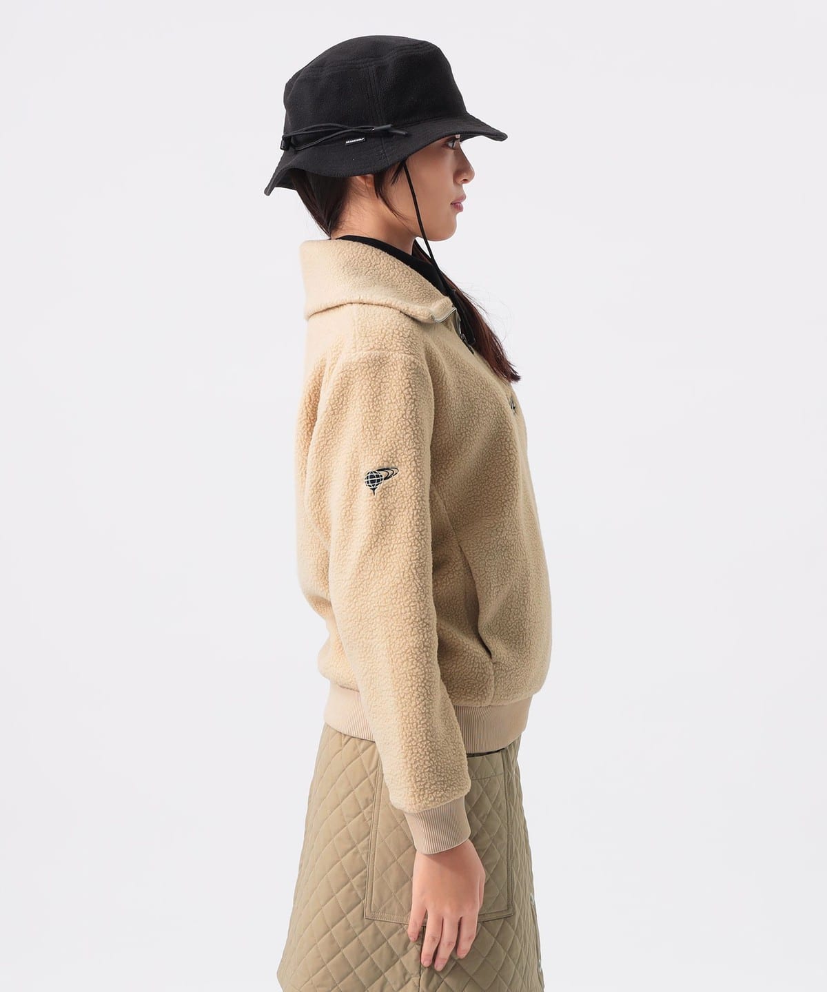 BEAMS GOLF（ビームス ゴルフ）ORANGE LABEL / ボア ハーフジップ プル