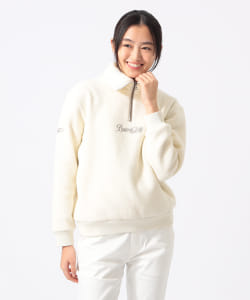 ORANGE LABEL / ボア ハーフジップ プルオーバー