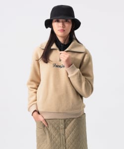 ORANGE LABEL / ボア ハーフジップ プルオーバー