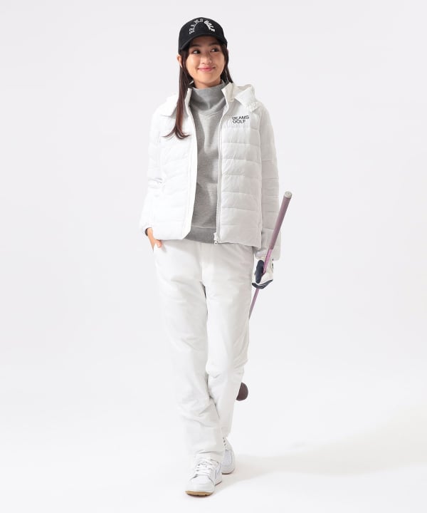 BEAMS GOLF ボア切り替えサテンブルゾン フード付き ビームスゴルフ BEAMS GOLF ボア切り替えサテンブルゾン フード付き ビームスゴルフ
