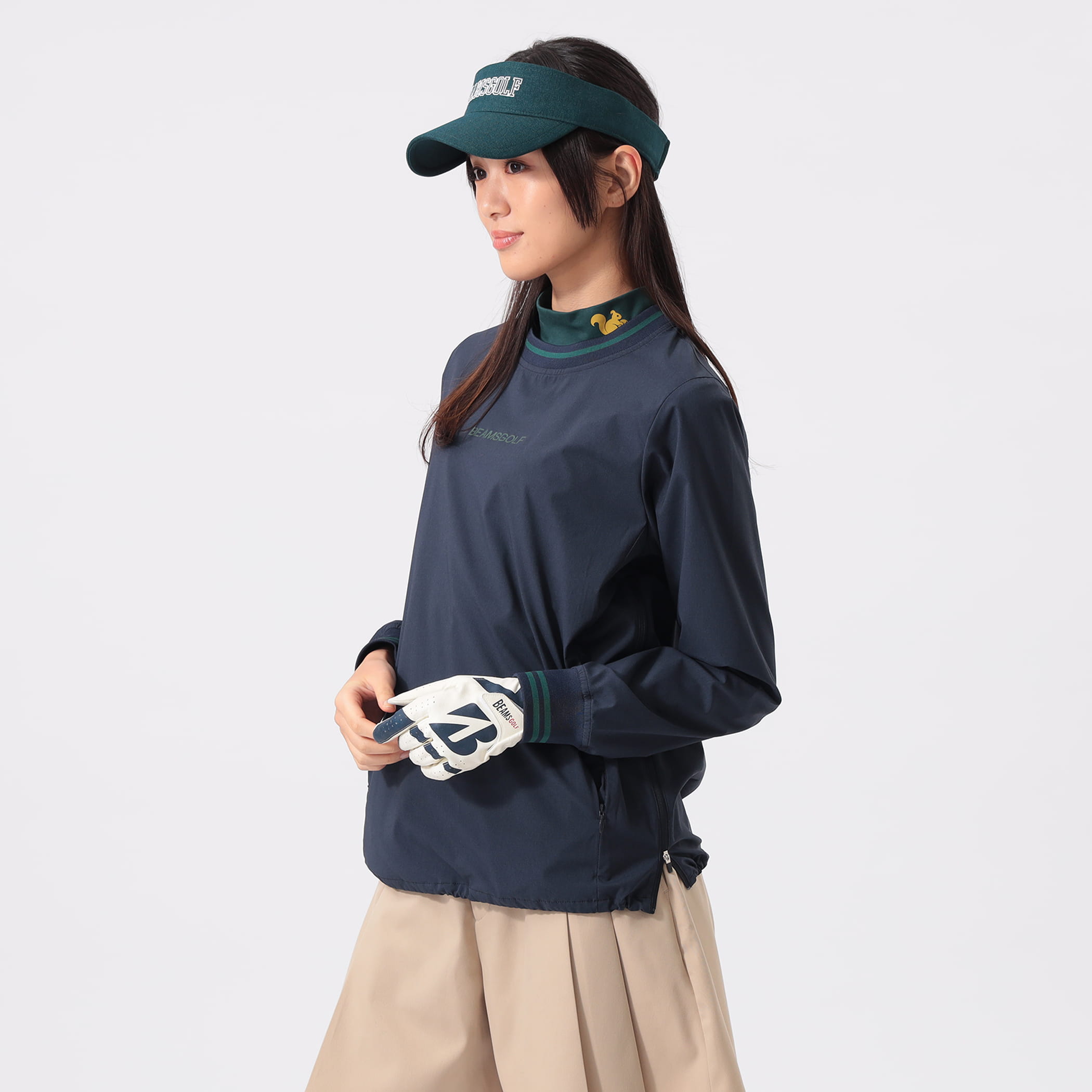 ORANGE LABEL / ストレッチ フロントロゴ ピステ（撥水・UVカット） ブルゾン WOMEN NAVY S