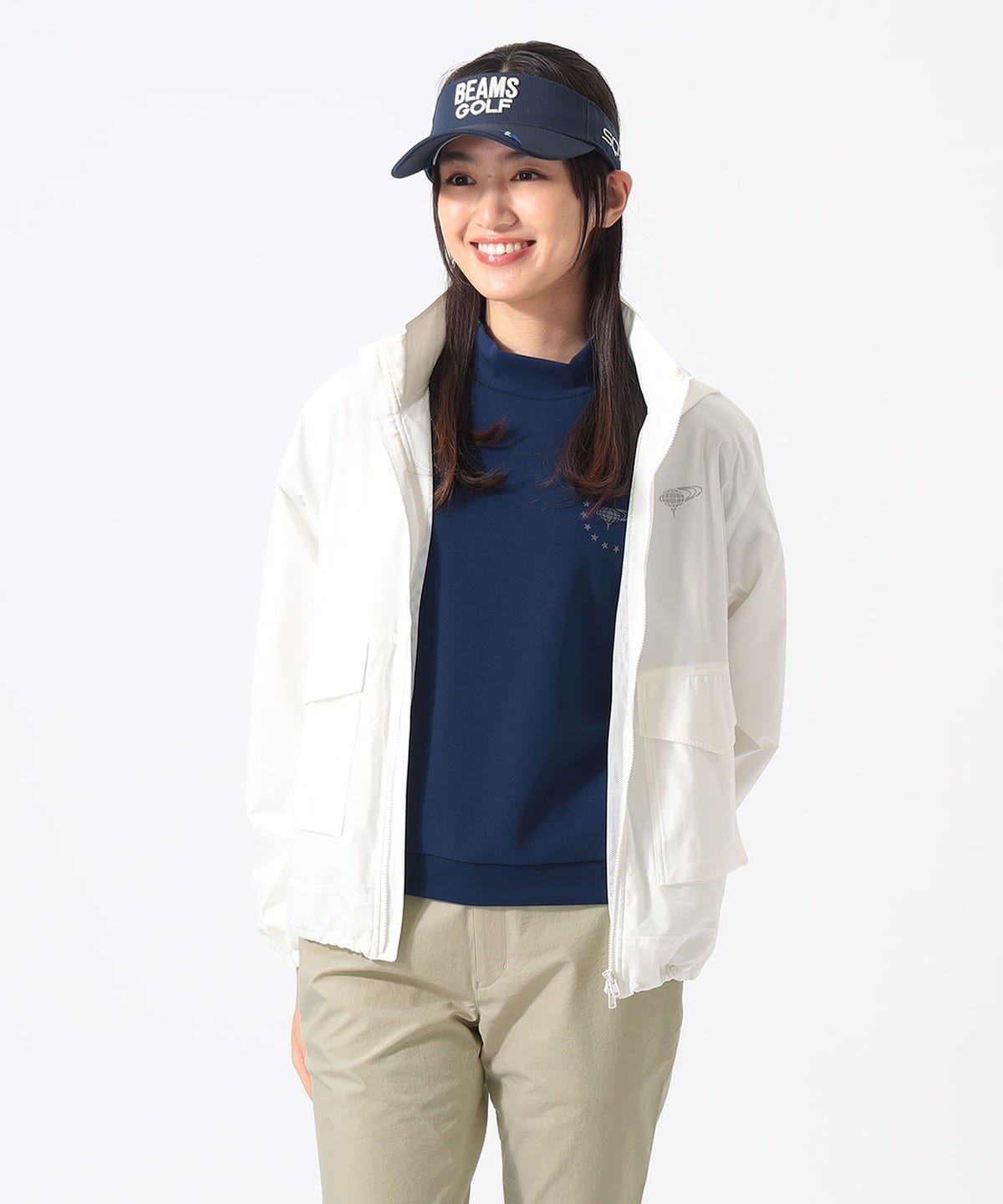 BEAMS GOLF（ビームス ゴルフ）ORANGE LABEL / フード付き スタンド