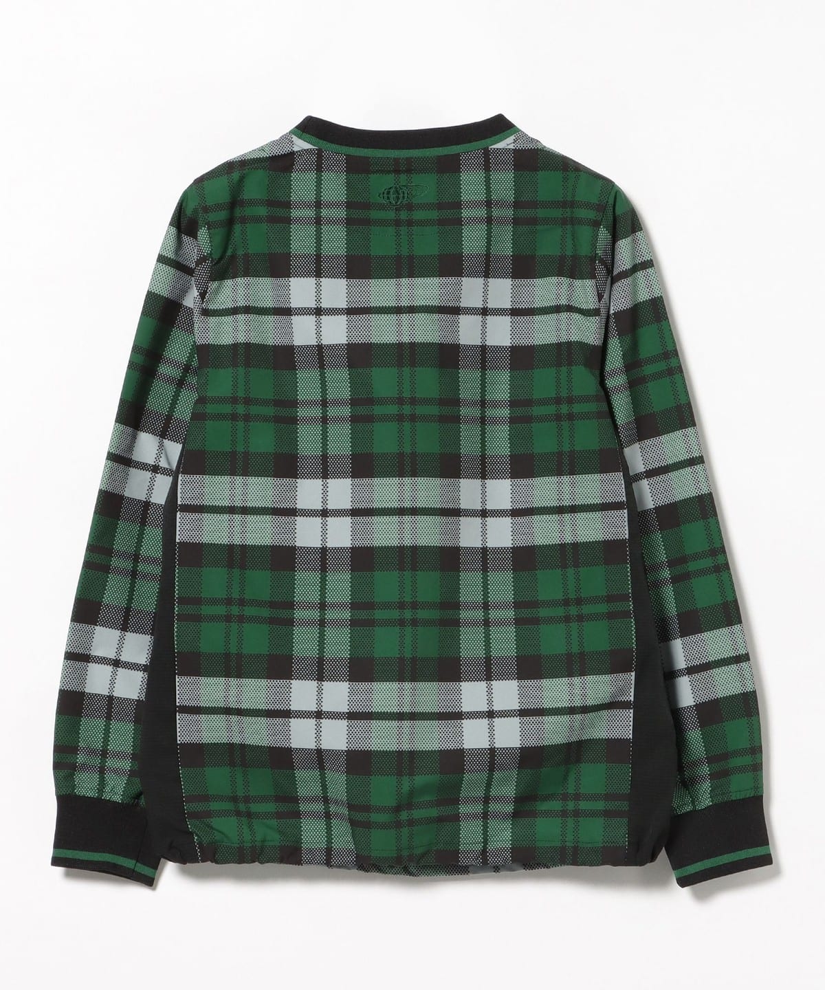 未使用 新作 ビームスゴルフ 緑 チェック ブルゾン ジャケット ブラック黒 M BEAMS GOLF (BEAMS GOLF LABEL) / Water-repellent check piste jacket