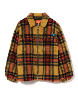 BEAMS GOLF ORANGE LABEL / チェック柄 ボア ジャケット