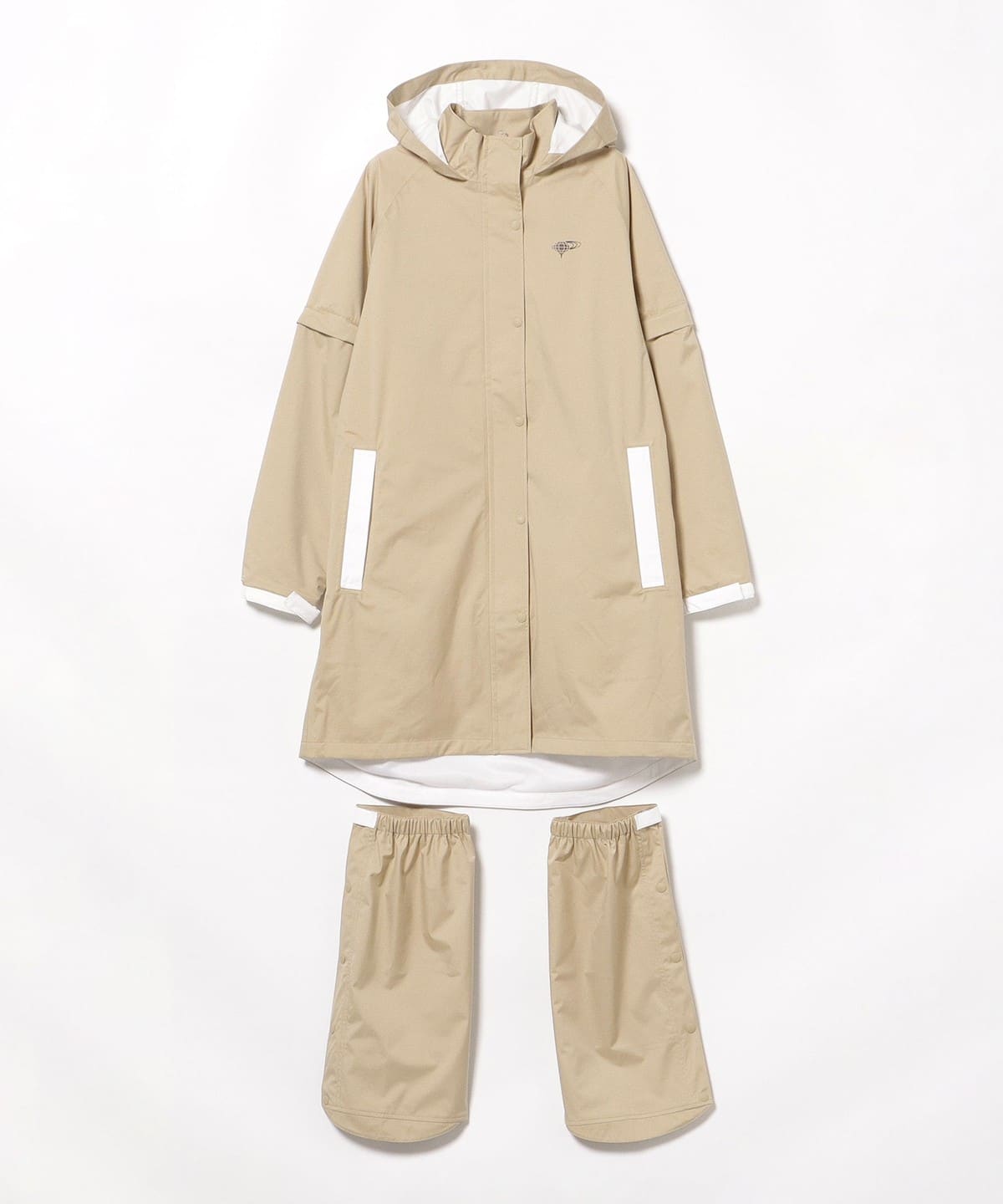 極美品　ビームスゴルフ　2WAY レインコート 　ワンピース　フットカバー　L BEAMS GOLF（ビームス ゴルフ）〈WOMEN〉ORANGE LABEL / 2WAY レイン