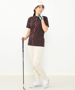BEAMS GOLF ORANGE LABEL / 女裝 雙層織 舒適 縮口 長褲