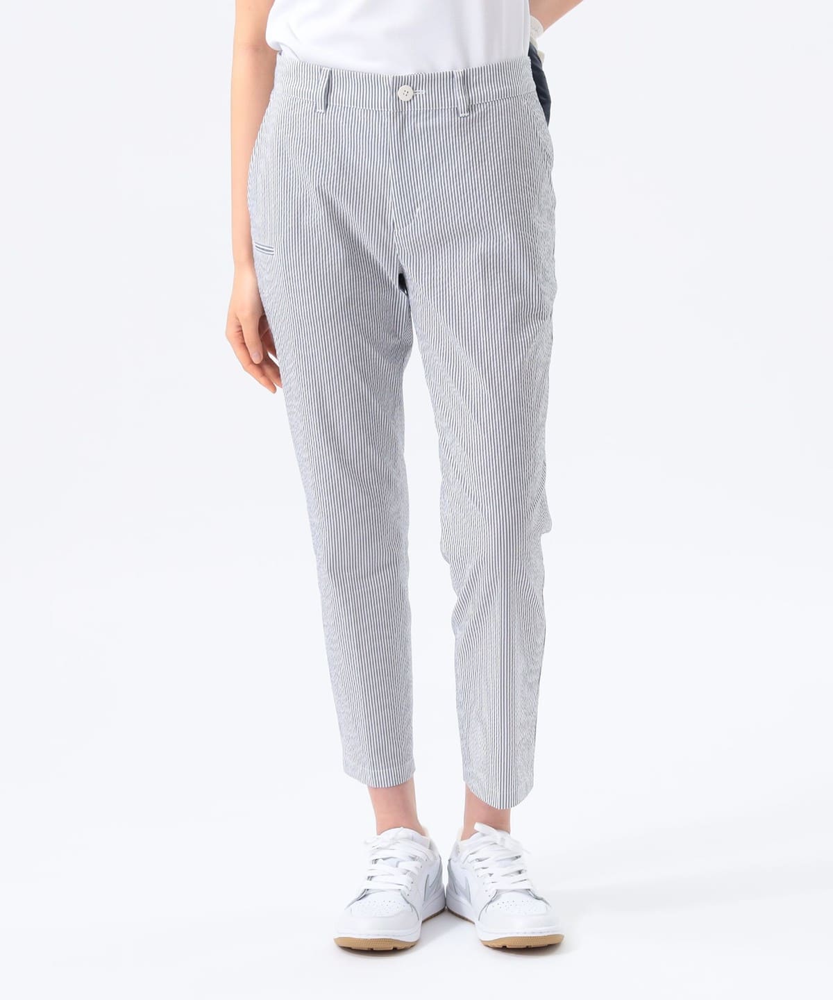 ORANGE LABEL / クールマックス(R)サッカー パンツ. パンツ WOMEN GREY M ORANGE LABEL / クールマックス(R)サッカー パンツ. パンツ WOMEN GREY M