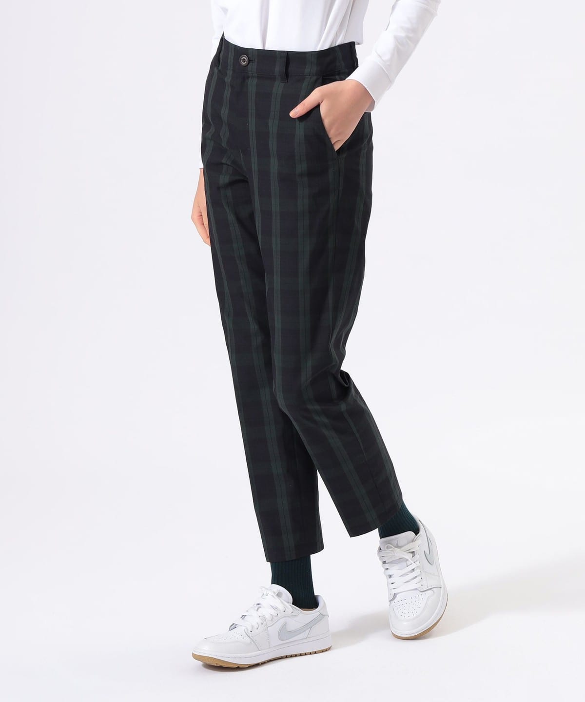 ORANGE LABEL / タイプライターリップストップパンツ パンツ WOMEN BLACK WATCH M