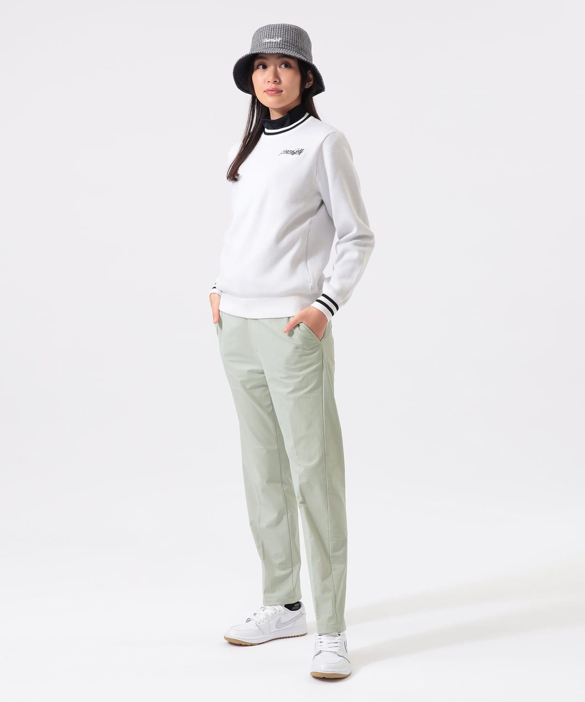 美品 BEAMS GOLF ビームスゴルフ ストレッチ 裏起毛 ゴルフパンツ M BEAMS GOLF（ビームス ゴルフ）PURPLE LABEL / 裏起毛