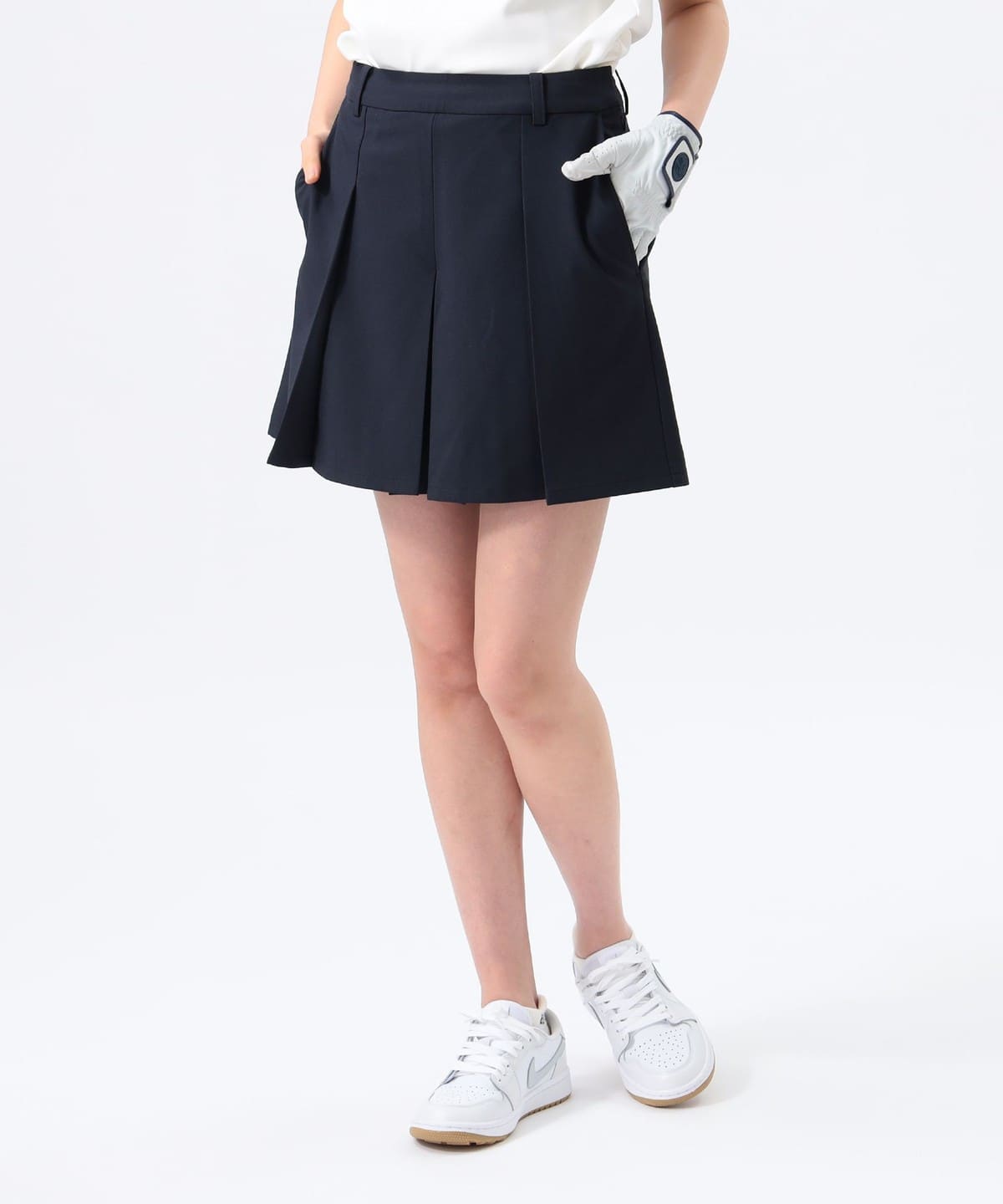 ORANGE LABEL / タック ストレッチ ショートパンツ【DRY・COOL・STRETCH】 パンツ WOMEN NAVY S ORANGE LABEL / タック ストレッチ ショートパンツ【DRY・COOL・STRETCH】 パンツ WOMEN NAVY S