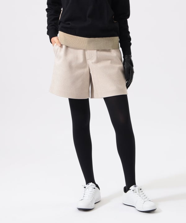 【新品未使用】馬千鳥柄　ショートパンツ BEAMS GOLF（ビームス ゴルフ）ORANGE LABEL / 千鳥柄 ショートパンツ