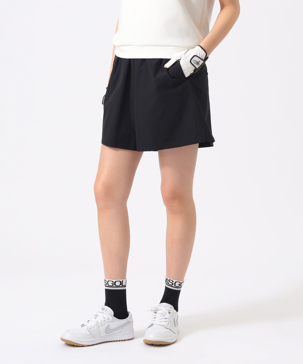 ビームスゴルフオレンジレーベル インナー付きフレアショートパンツ サイズM BEAMS GOLF（ビームス ゴルフ）【タイムセール】ORANGE LABEL