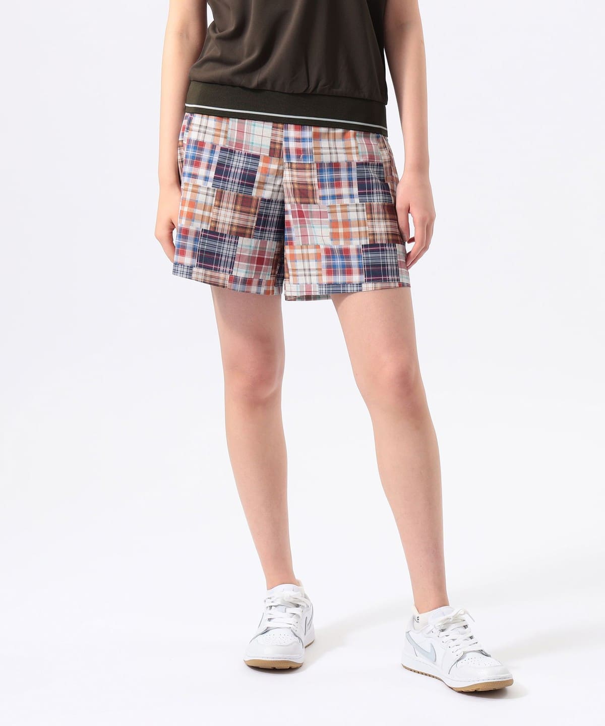 BEAMS GOLF パンツ ゴルフパンツ チェック柄 S【CB833】 BEAMS GOLF（ビームス ゴルフ）【9/3値下げ】〈WOMEN〉ORANGE LABEL