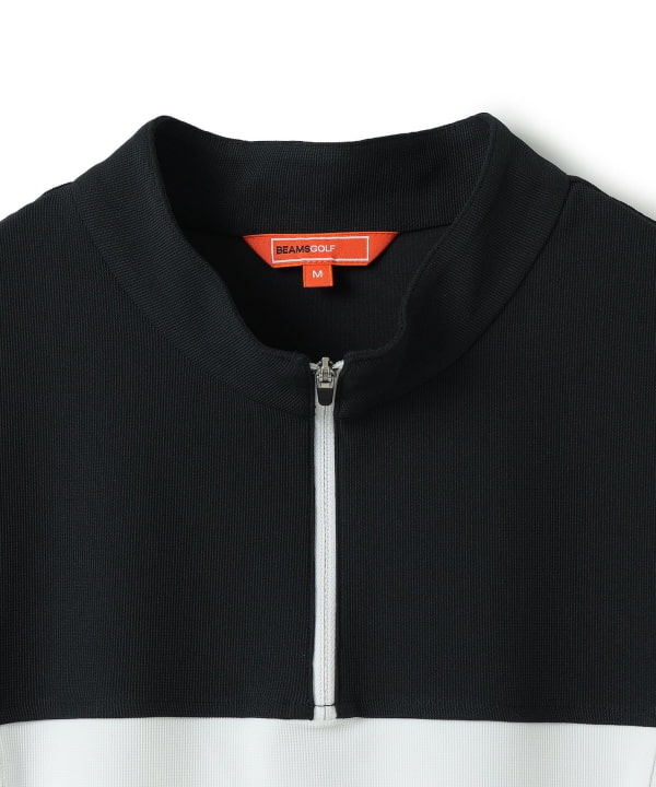 BEAMS GOLF ORANGE LABEL ハーフジップ ニット ワンピース