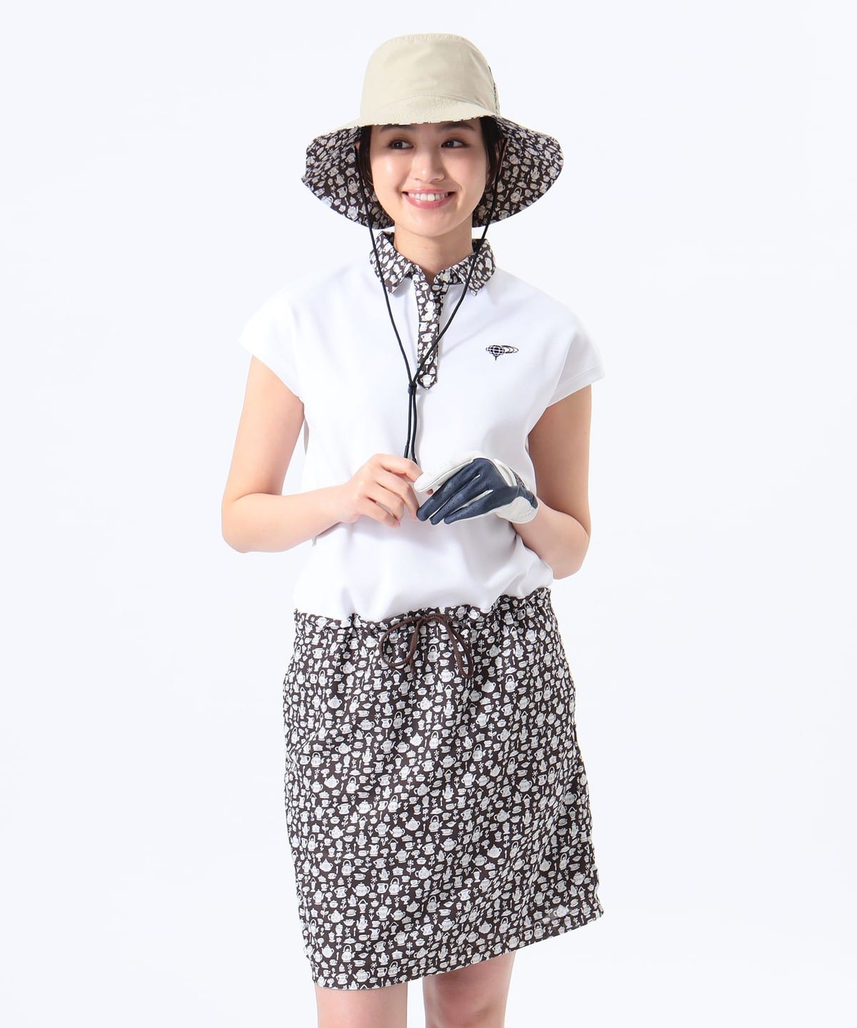 ORANGE LABEL / 別注リバティ ワンピース ワンピース WOMEN BROWN S ORANGE LABEL / 別注リバティ ワンピース ワンピース WOMEN BROWN S