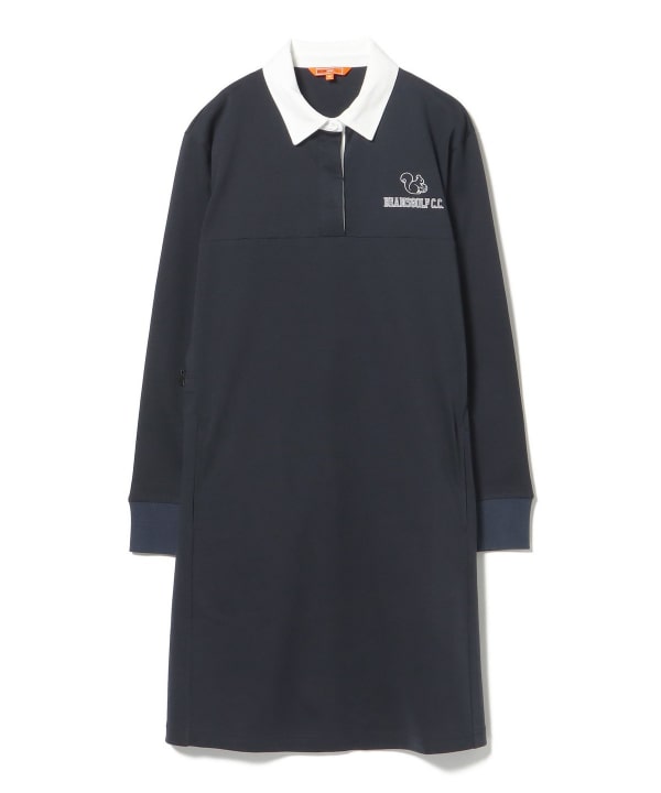 【美品】BEAMS GOLF　ボア　切り替え　ワンピース　ベージュ　ブラック BEAMS GOLF（ビームス ゴルフ）ORANGE LABEL / 3WAY 中綿ボア