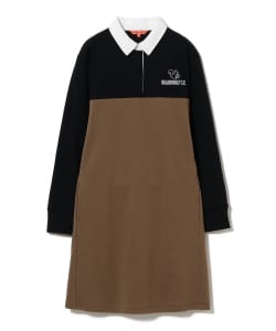 ORANGE LABEL / リスロゴ ストレッチ クレリック 切替 ワンピース