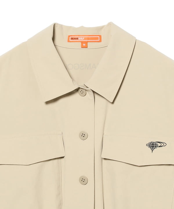 ORANGE LABEL / ストレッチ シャツワンピース（撥水・接触冷感）