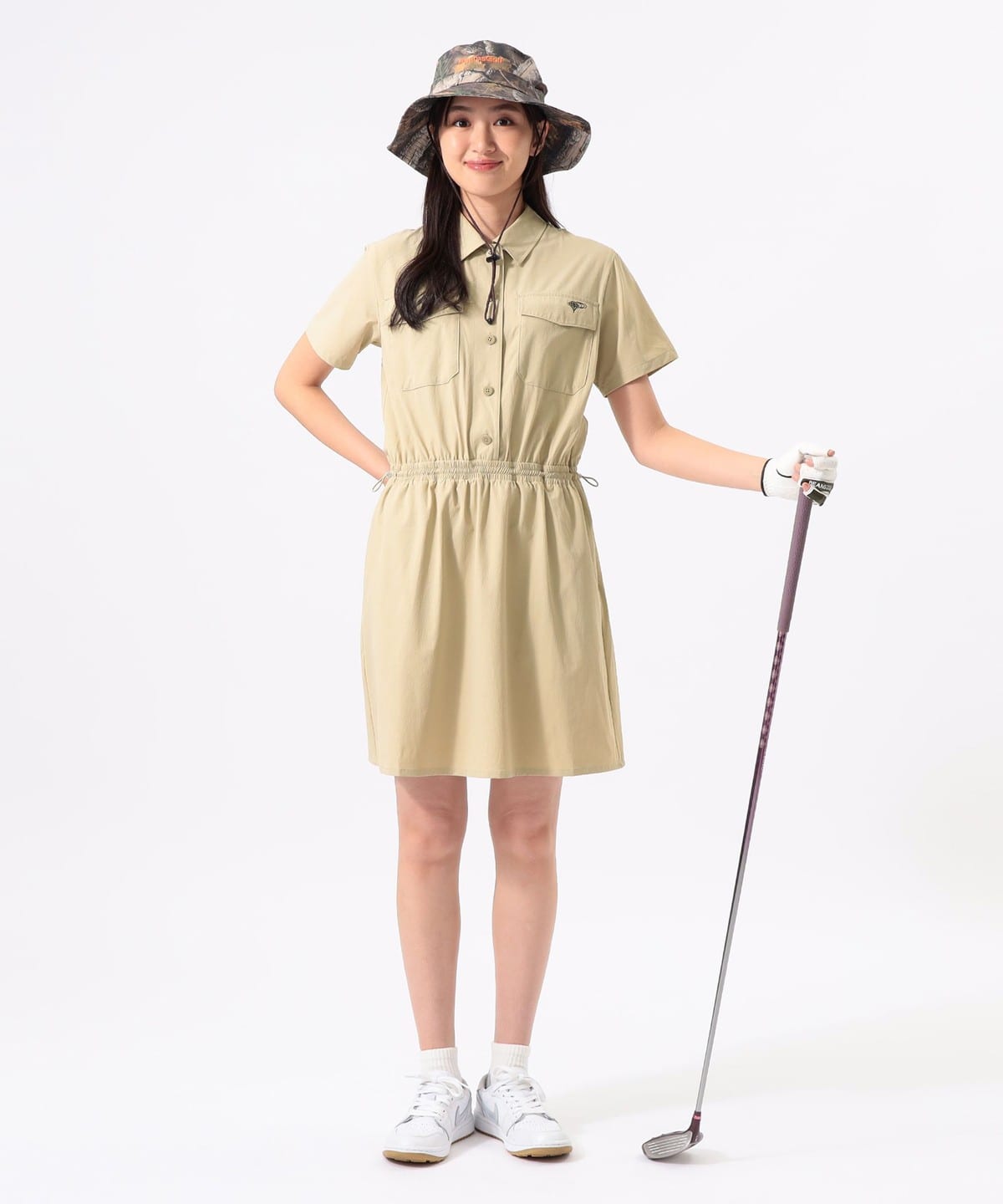 BEAMS GOLF ORANGE LABEL / 撥水 カラー ワンピース　M BEAMS GOLF（ビームス ゴルフ）ORANGE LABEL / ストレッチ シャツ