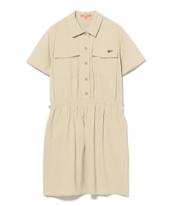 ORANGE LABEL / ストレッチ シャツワンピース（撥水・接触冷感）