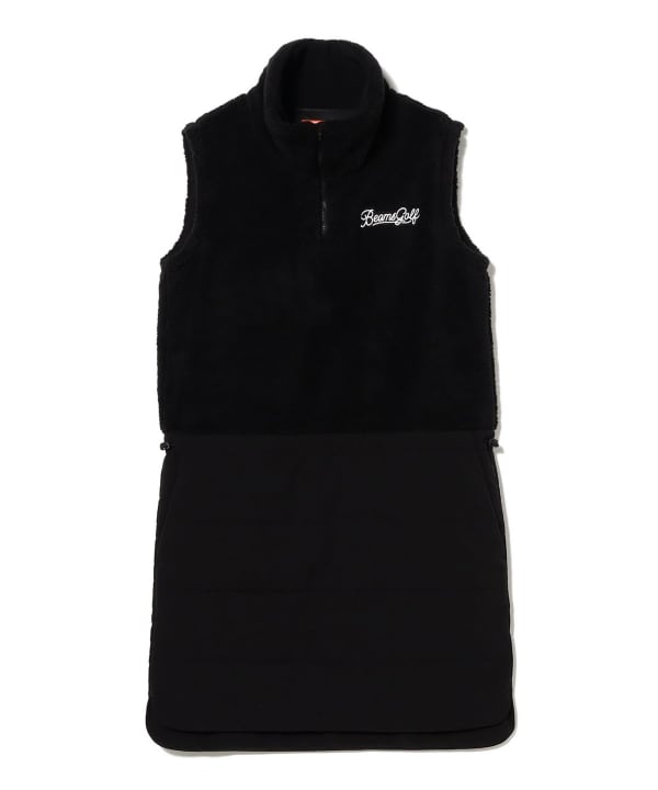 ORANGE LABEL / ボア×中綿 コンビワンピース