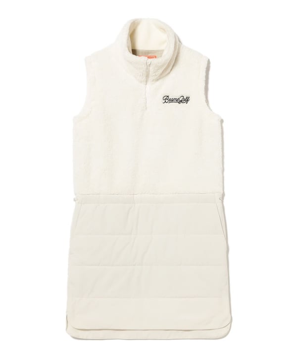ORANGE LABEL / ボア×中綿 コンビワンピース