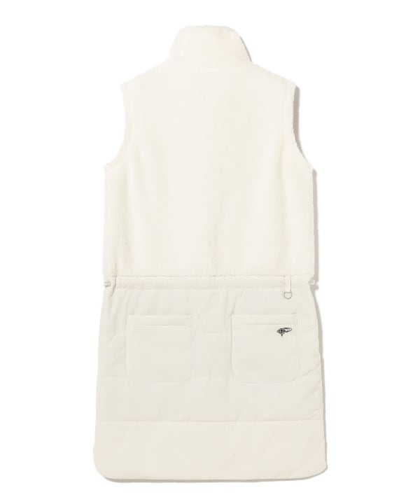 ORANGE LABEL / ボア×中綿 コンビワンピース