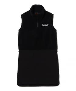 ORANGE LABEL / ボア×中綿 コンビワンピース