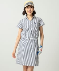 BEAMS GOLF ORANGE LABEL / ストライプ シャツ ワンピース