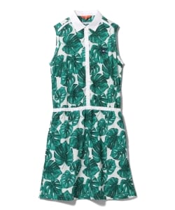 BEAMS GOLF ORANGE LABEL / モンステラ プリント ワンピース