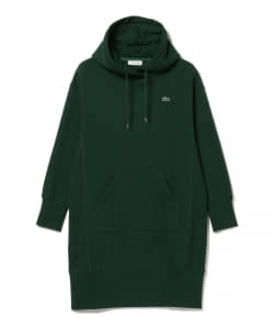 ▲LACOSTE / 裏毛 スウェット フーディワンピース