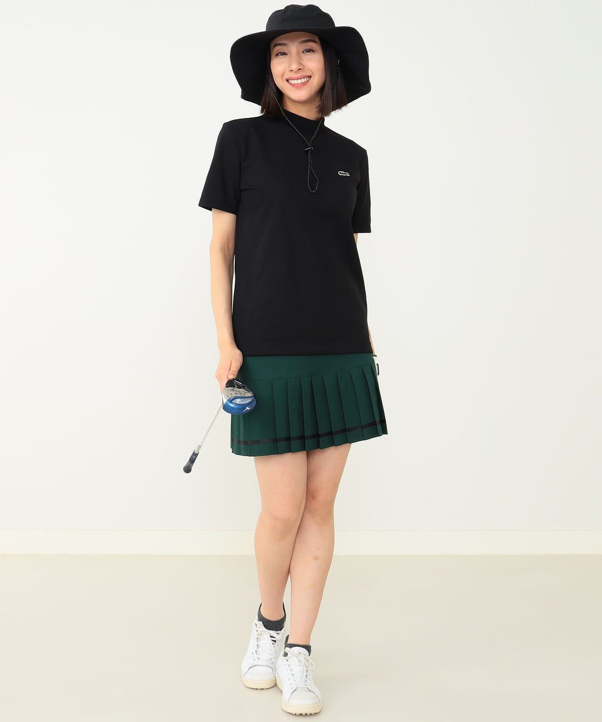 BEAMS 黒 くろ キルティング スカート レディース ゴルフ