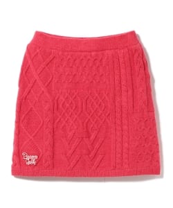 BEAMS GOLF ORANGE LABEL / パッチワーク風 ニット スカート