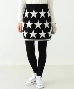 BEAMS GOLF ORANGE LABEL / 星柄 ジャカード ニットスカート