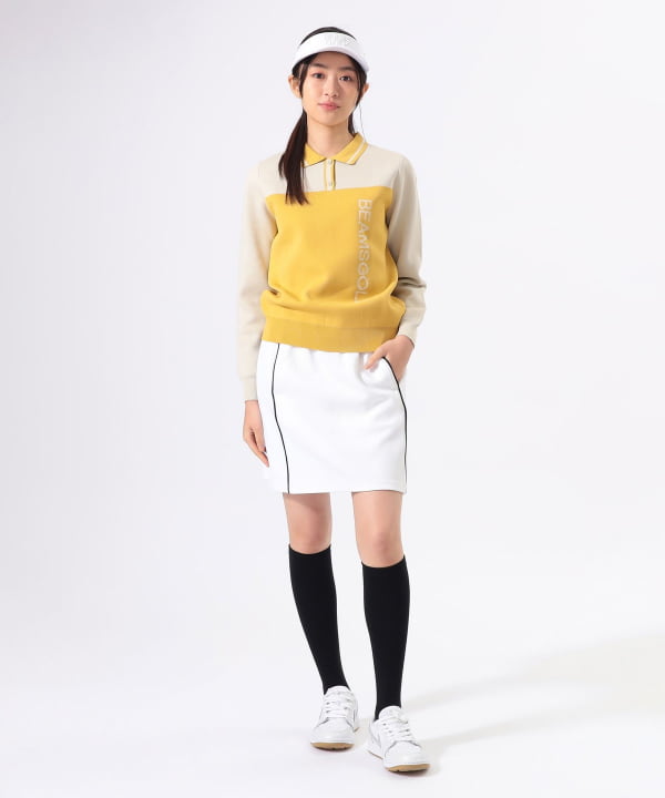 BEAMS GOLF ストレッチホワイトスカート BEAMS GOLF ビームスゴルフ ストレッチ キュロットスカート