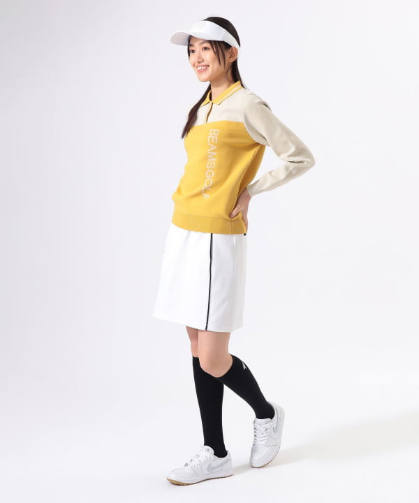 BEAMS GOLF ストレッチホワイトスカート BEAMS GOLF ビームスゴルフ ストレッチ キュロットスカート