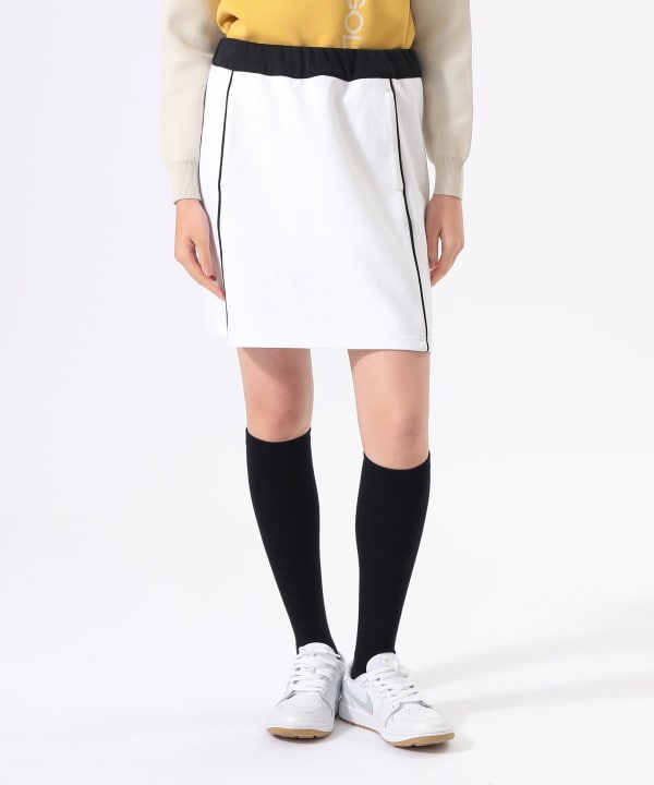 BEAMS GOLF ストレッチホワイトスカート BEAMS GOLF ビームスゴルフ 裏地付 ストレッチスカート ホワイト