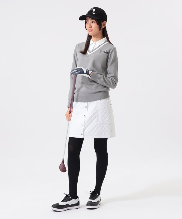 新品　BEAMS GOLF レディース　スカート　S BEAMS GOLF（ビームス ゴルフ）ORANGE LABEL / キルティング