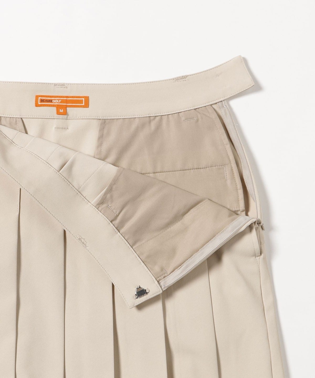 BEAMS GOLF プリーツスカート ベージュ Lサイズ BEAMS GOLF（ビームス ゴルフ）ORANGE LABEL / ストレッチ プリーツ