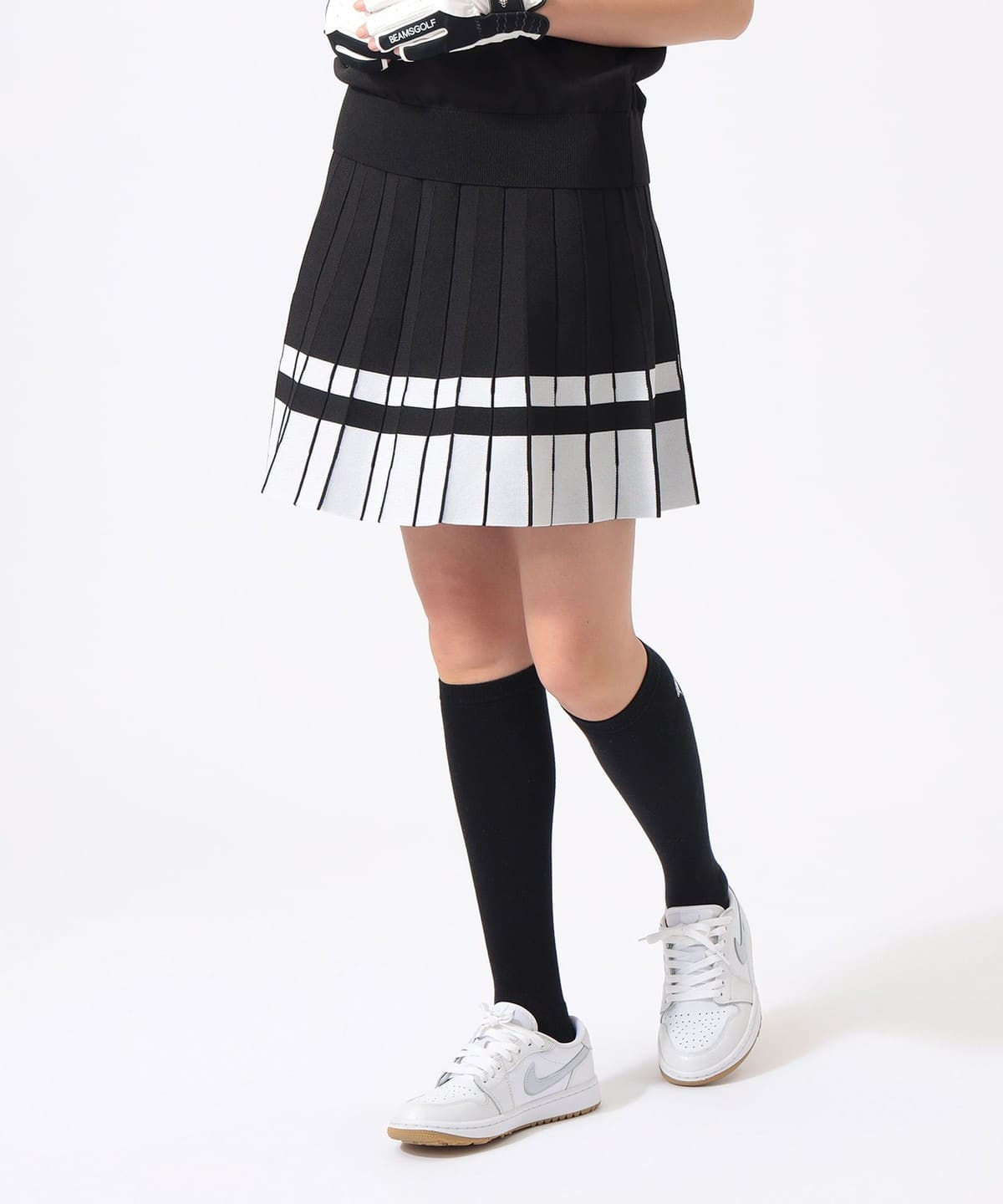 BEAMS GOLF（ビームス ゴルフ）ORANGE LABEL / ニット プリーツ風