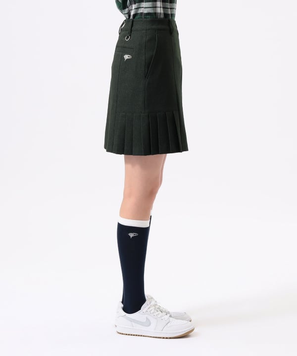 ORANGE LABEL / ストレッチ サイドプリーツ スカート Model：H170 B74 W60 H86　Size：M