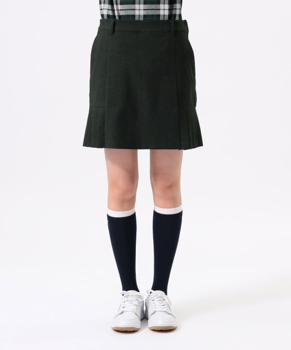 ORANGE LABEL / ストレッチ サイドプリーツ スカート Model：H170 B74 W60 H86　Size：M