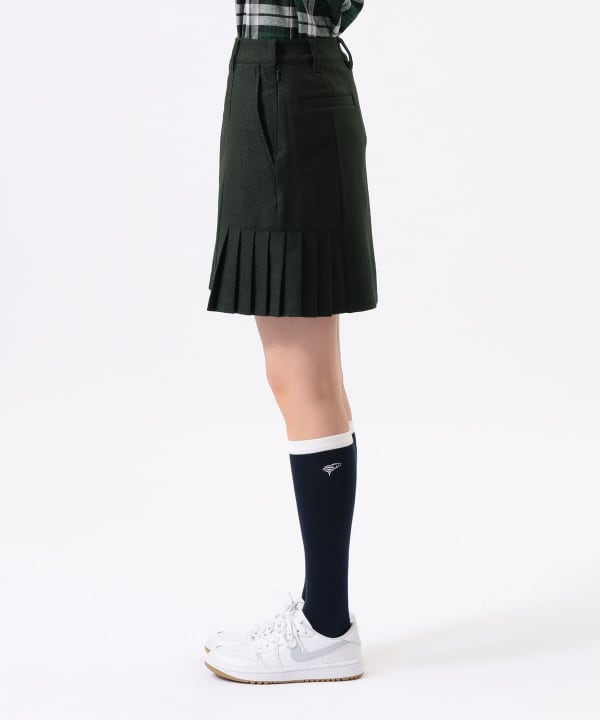 ORANGE LABEL / ストレッチ サイドプリーツ スカート Model：H170 B74 W60 H86　Size：M