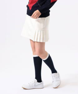 ORANGE LABEL / ストレッチ サイドプリーツ スカート