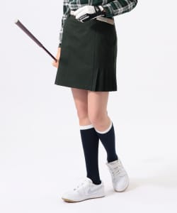 ORANGE LABEL / ストレッチ サイドプリーツ スカート