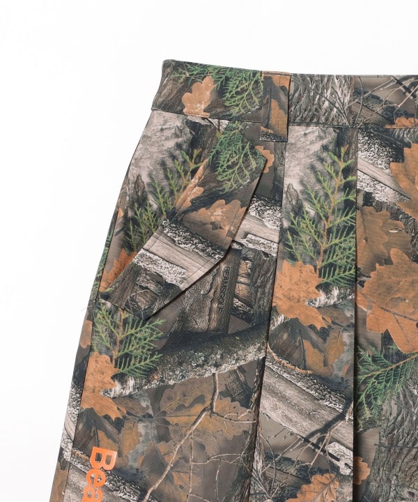 ORANGE LABEL / Stretch Tree Camo Tuck Skirt (Cooling Fabric)