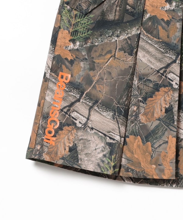 ORANGE LABEL / Stretch Tree Camo Tuck Skirt (Cooling Fabric)