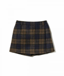 BEAMS GOLF ORANGE LABEL / 起毛 チェック ラップキュロット